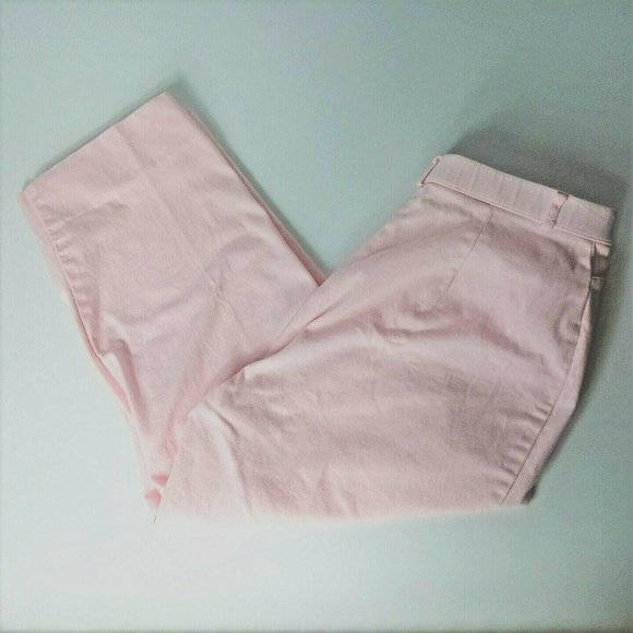 St Johns Bay Capri Pants pink 8 - Picture 1 of 3